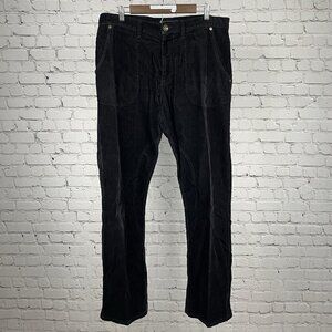 Sean John Black 100% Cotton Corduroy Relaxed Straight Leg Pants Size 36 (36x32)